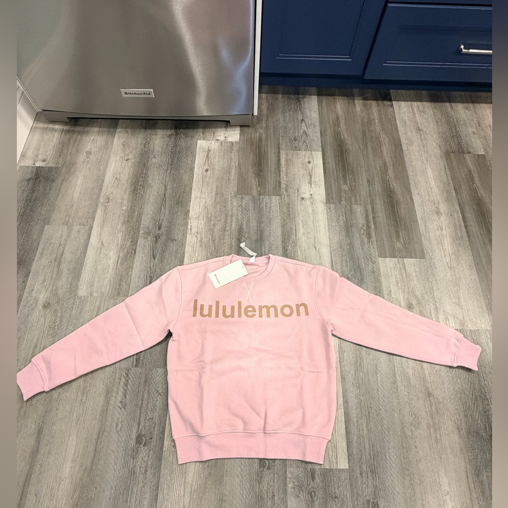 lululemon athletica Light Pink Crew Neck Sweater